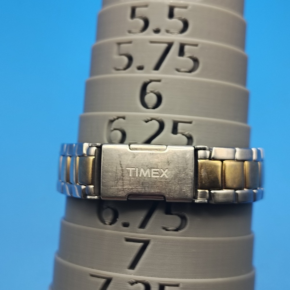 Vintage 2006 Timex Indiglo 27mm Two Tone Women's Quartz Watch Fully Restored - Picture 8 of 9